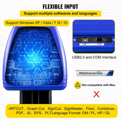 010697397514 - 34" VEVOR Vinyl Cutter for Custom Signs & Labels