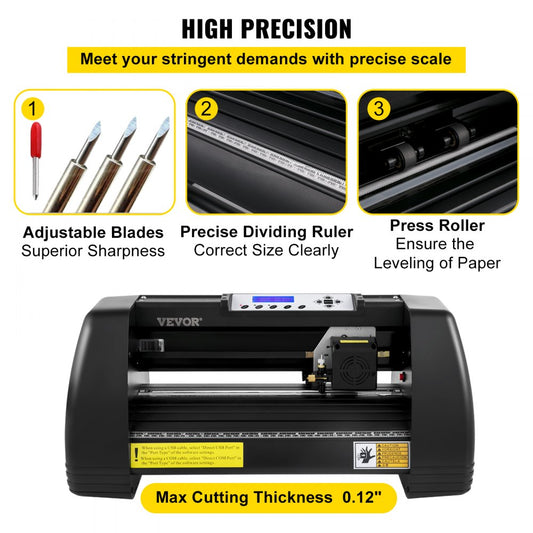 KI-375A - 14.8" VEVOR Vinyl Cutter with LCD Panel & Adjustable Settings