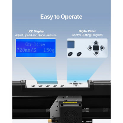 KI-720A - 28.3in VEVOR Vinyl Cutter with LCD & Fast Speed