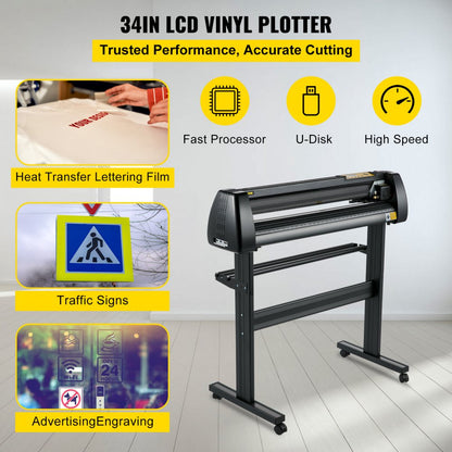 010494293486 - 28in Vinyl Plotter with LCD Panel for Custom Designs