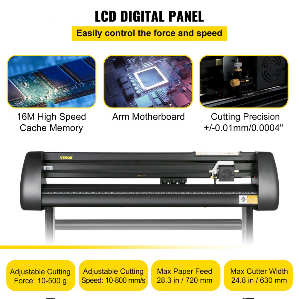 010494293486 - 28in Vinyl Plotter with LCD Panel for Custom Designs