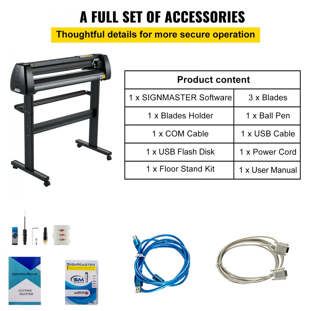 010494293486 - 28in Vinyl Plotter with LCD Panel for Custom Designs