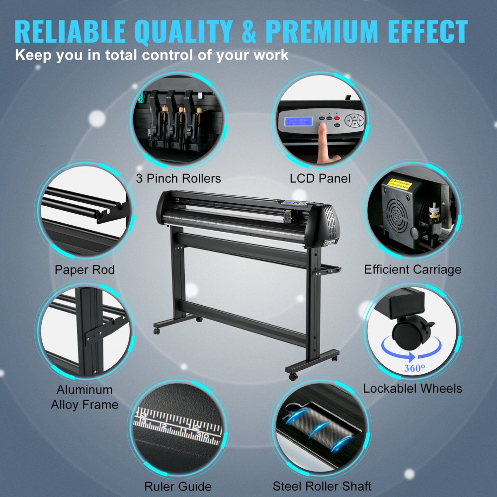 SK-1350L - 53" VEVOR Vinyl Cutter with SignMaster Software