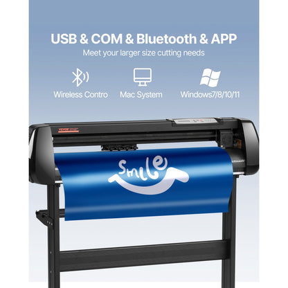 SK-870L - 34in Vinyl Cutter with Bluetooth & SignMaster Software