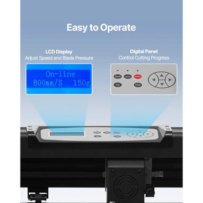 SK-870L - 34in Vinyl Cutter with Bluetooth & SignMaster Software