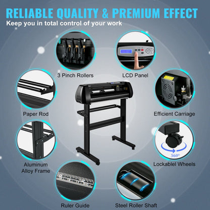 SK-720L - 28" VEVOR Vinyl Cutter with Bluetooth & SignMaster Software