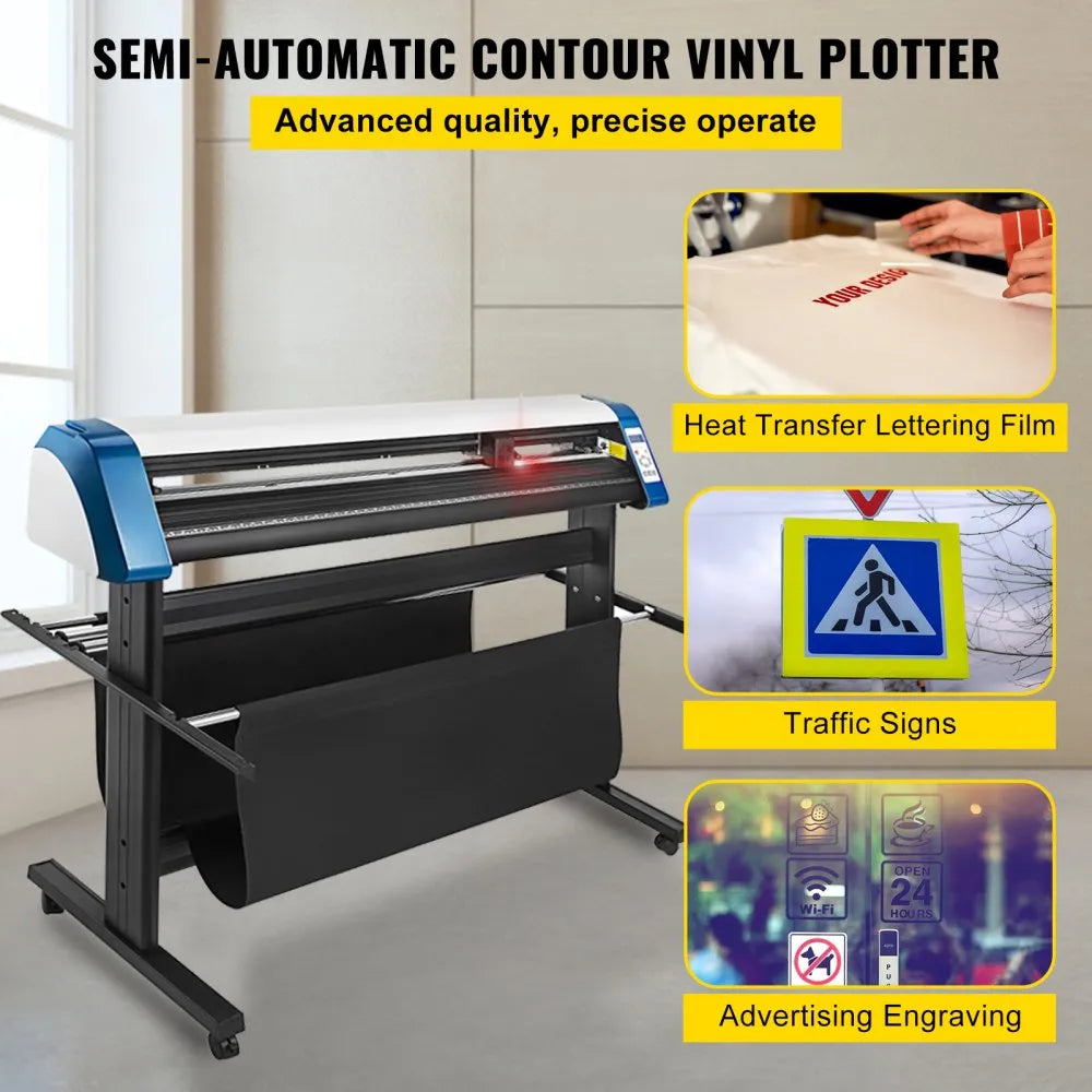 010468459123 - 53-Inch Semi-Automatic Vinyl Cutter with Optical Eye