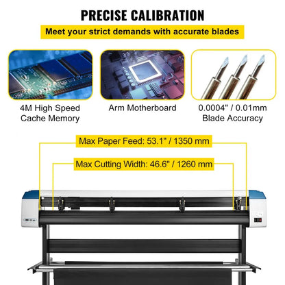010468459123 - 53-Inch Semi-Automatic Vinyl Cutter with Optical Eye