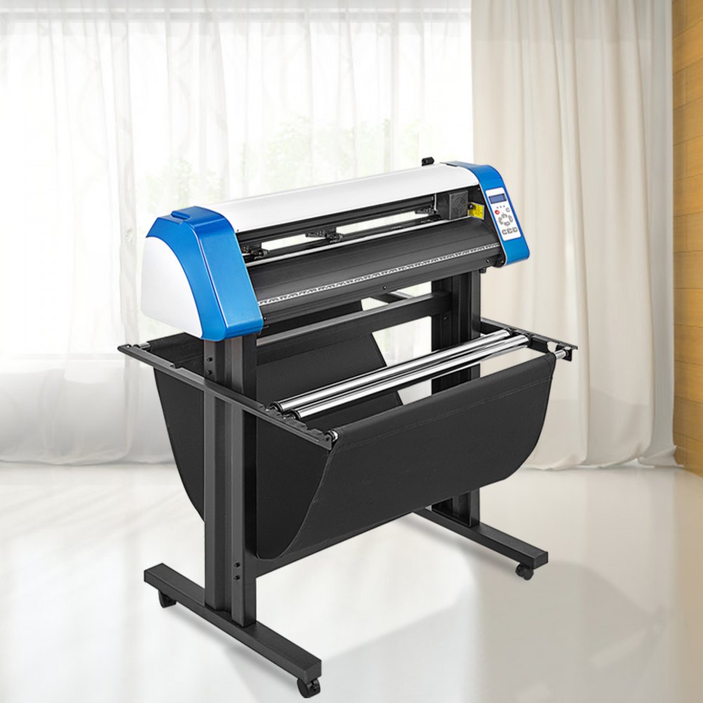 010949639069 - 34-Inch VEVOR Vinyl Cutter with LED Display & High-Speed Precision