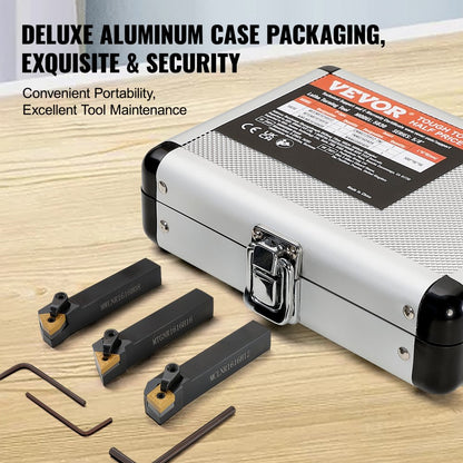 5830 - Durable 40Cr Steel Lathe Tool Holder Set for Precision Tasks