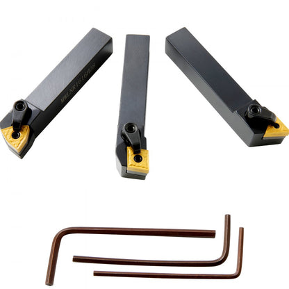 5830 - Durable 40Cr Steel Lathe Tool Holder Set for Precision Tasks