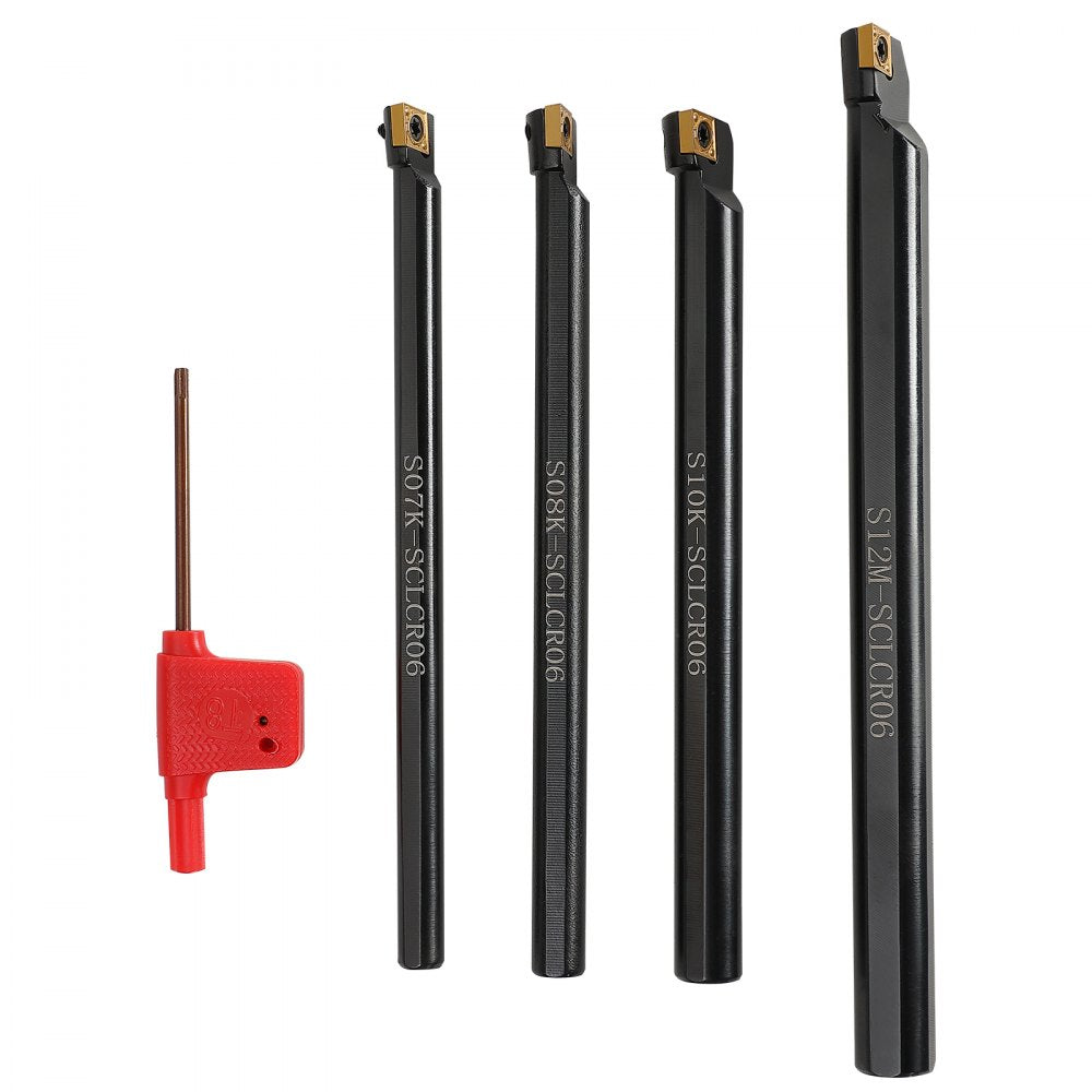 1440 - VEVOR 4-Piece Lathe Tool Set with 7.17" Length & Storage Box