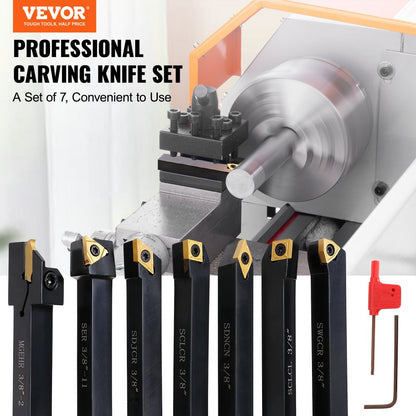 3870 - 7-Piece Lathe Tool Holder Set for Precision Cutting