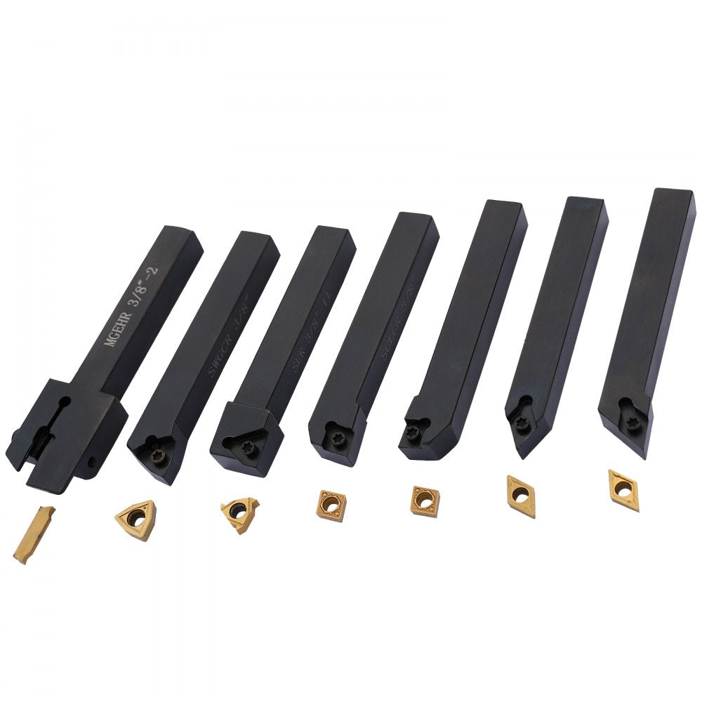 3870 - 7-Piece Lathe Tool Holder Set for Precision Cutting