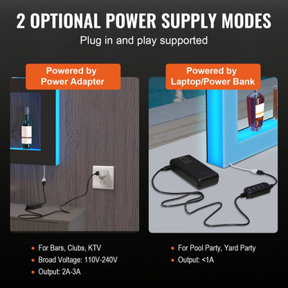 ok-s-48 - LED Acrylic Shelf for 24 Bottles with Remote & App Control