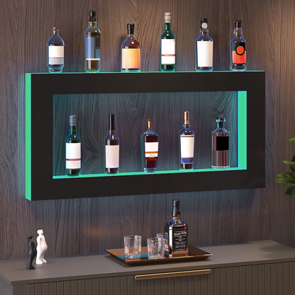 ok-s-48 - LED Acrylic Shelf for 24 Bottles with Remote & App Control