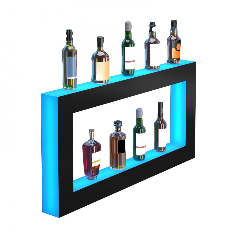 ok-s-48 - LED Acrylic Shelf for 24 Bottles with Remote & App Control