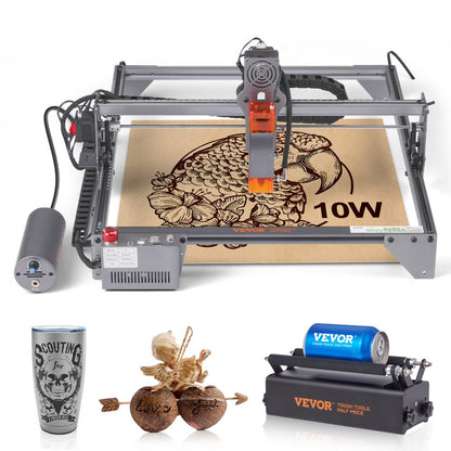 A7 - VEVOR 10W Laser Engraver 15.7" x 15.7" for Precise Cutting