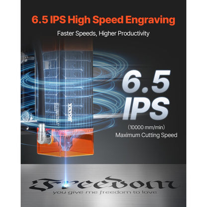 A7 - 10W Laser Engraver, 14.9 x 15.7 in, High Precision