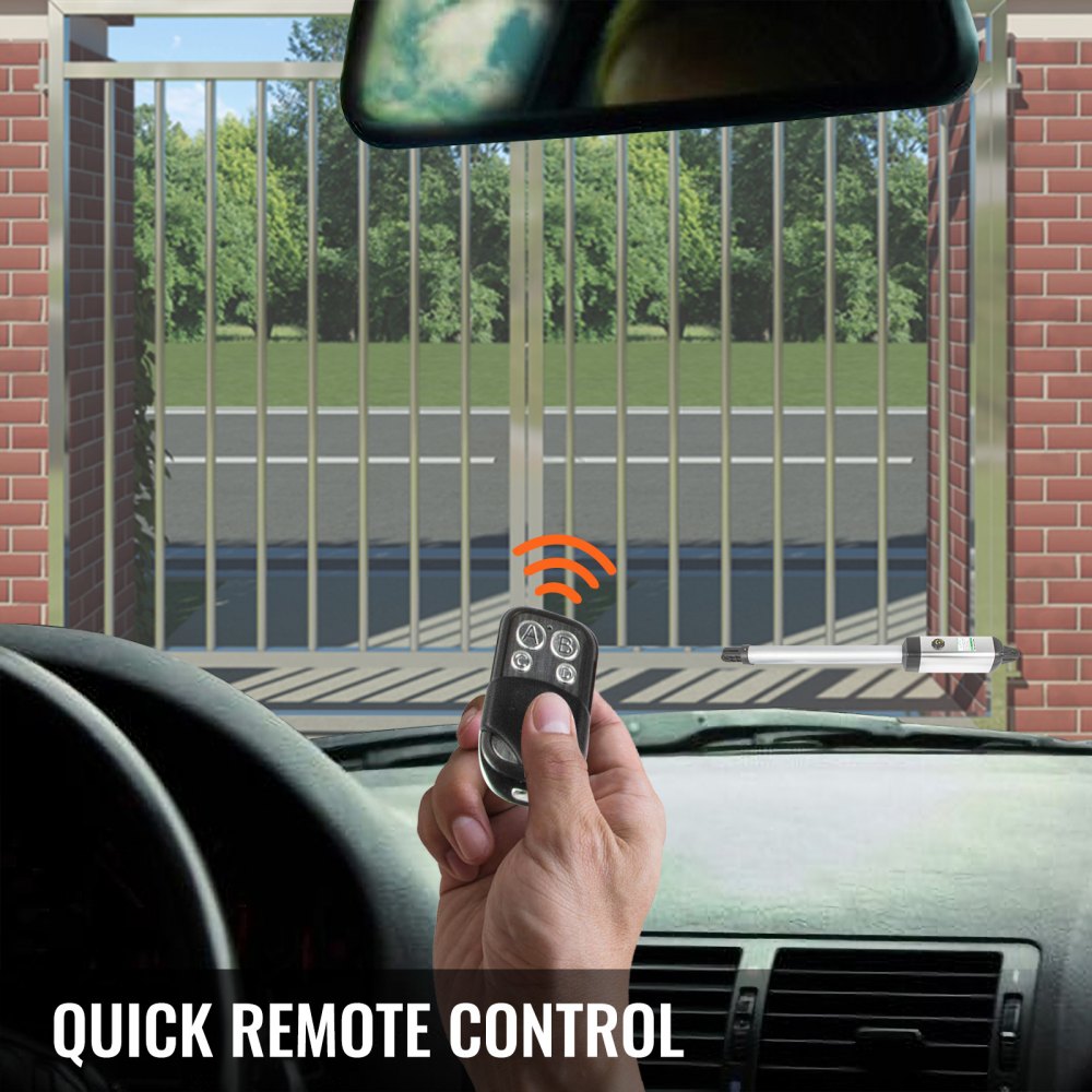 010814047198 - VEVOR Electric Swing Gate Opener with Auto Close Feature