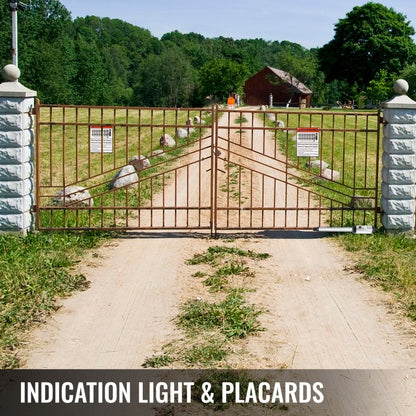 010814047198 - VEVOR Electric Swing Gate Opener with Auto Close Feature