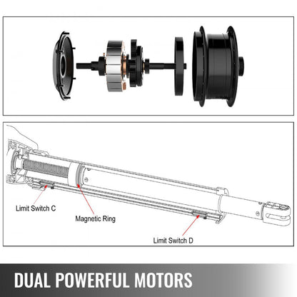 010821270192 - VEVOR Dual Swing Gate Opener Kit with Remote Control