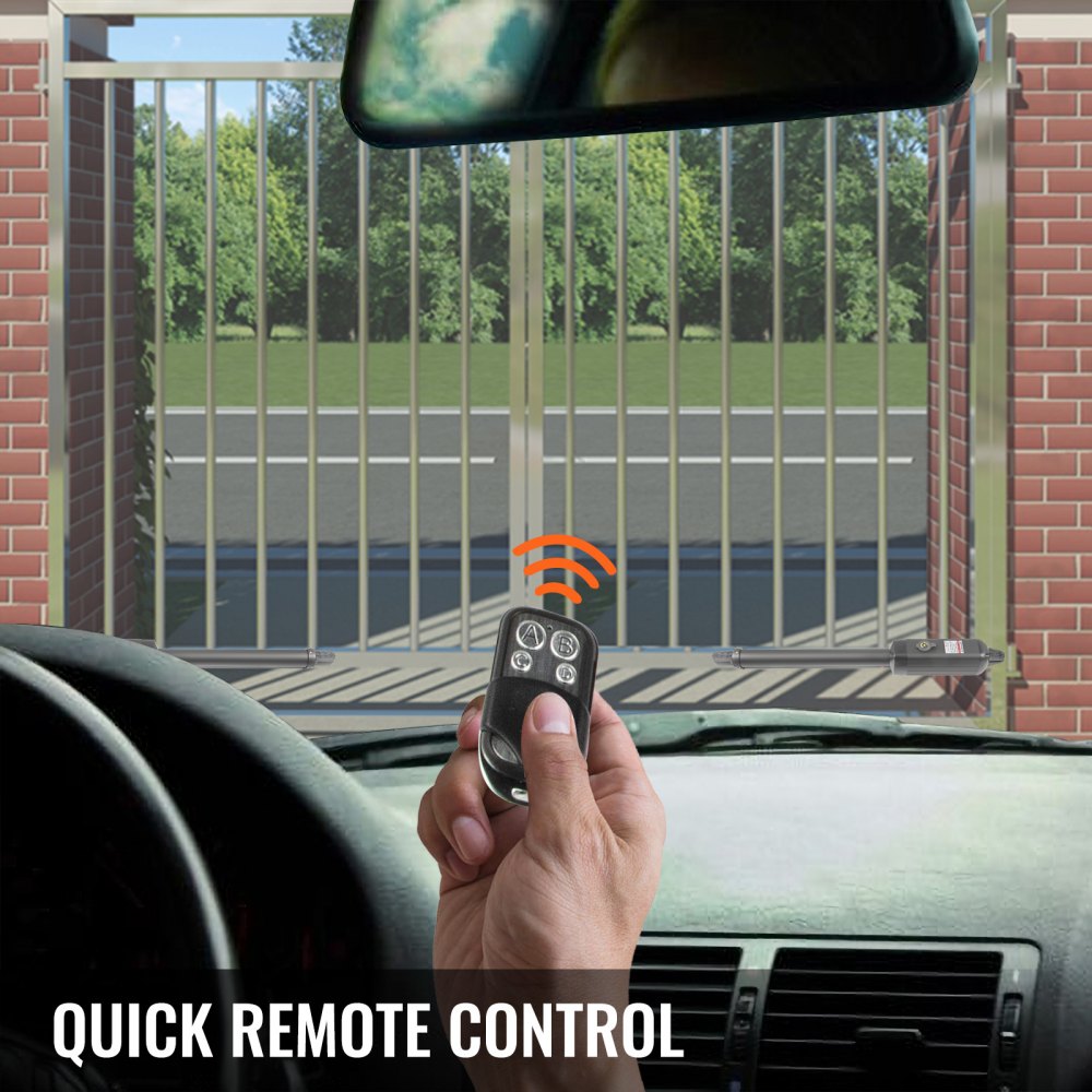 010821270192 - VEVOR Dual Swing Gate Opener Kit with Remote Control
