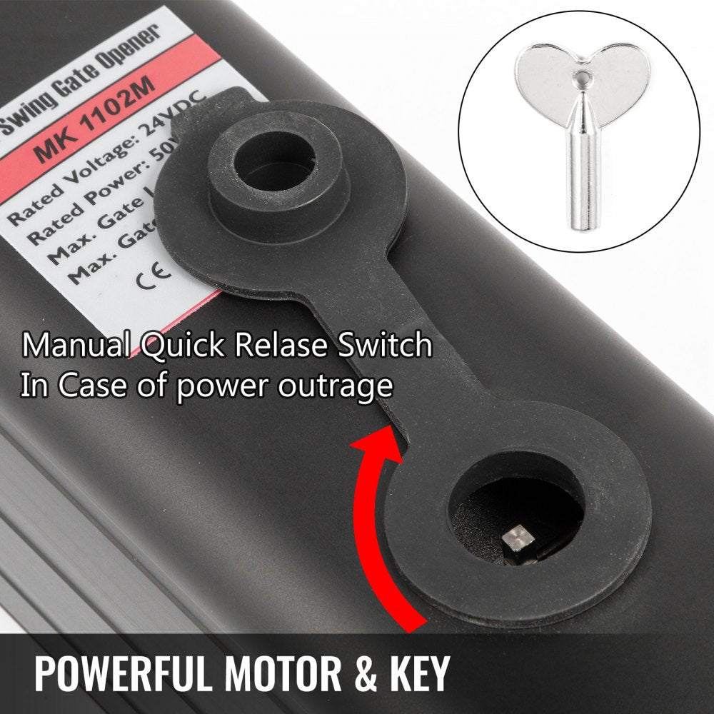 010821270192 - VEVOR Dual Swing Gate Opener Kit with Remote Control