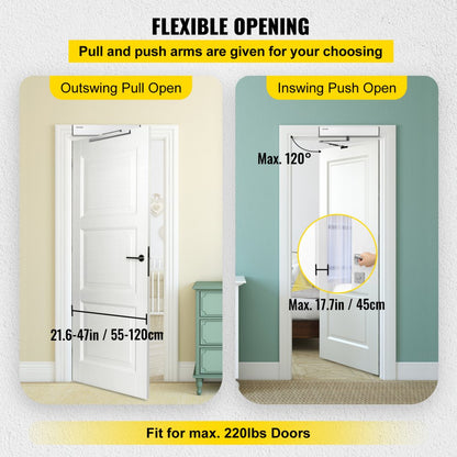 VV-LBKMJ-450 - 220 lbs Automatic Door Opener with Remote & Manual Control
