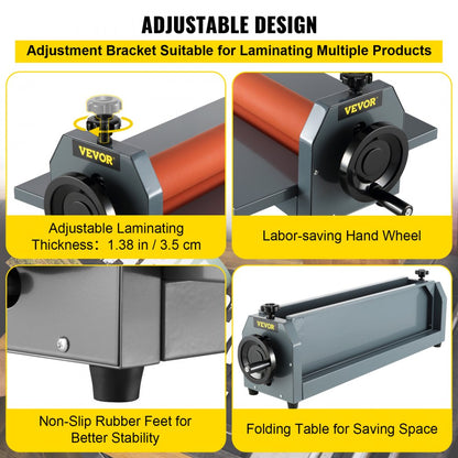 LBS650 - 25 Inch VEVOR Cold Roll Laminator for Document Protection
