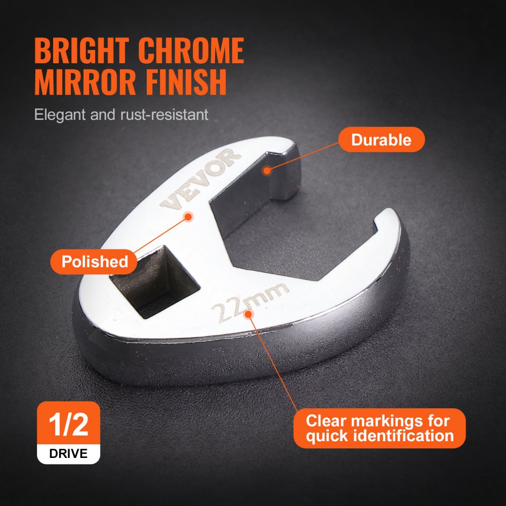 XMYGT0024 - 24-Piece Crowfoot Wrench Set with Extensions - SAE & Metric