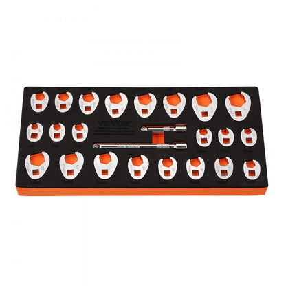 XMYGT0024 - 24-Piece VEVOR Wrench Set, 10mm to 2" Sizes with Extensions