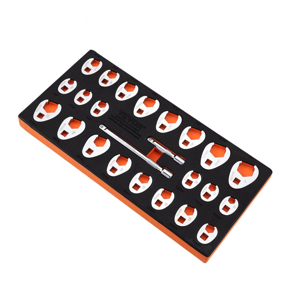 XMYGT0024 - 24-Piece VEVOR Wrench Set, 10mm to 2" Sizes with Extensions