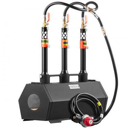 JHLJS03AF - 3-Burner Propane Forge for Metal Crafting, Durable Steel Construction