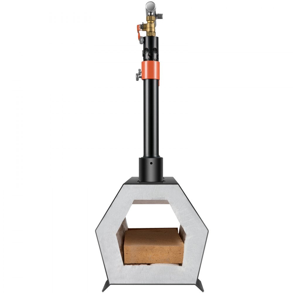 JHLJS02A - Portable Double Burner Propane Forge for Metalworking