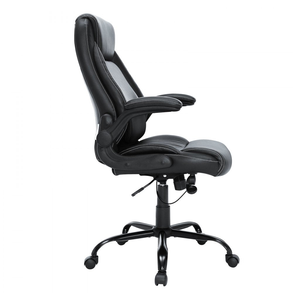 GF-82727H - High Back PU Leather Office Chair with Adjustable Lumbar Support