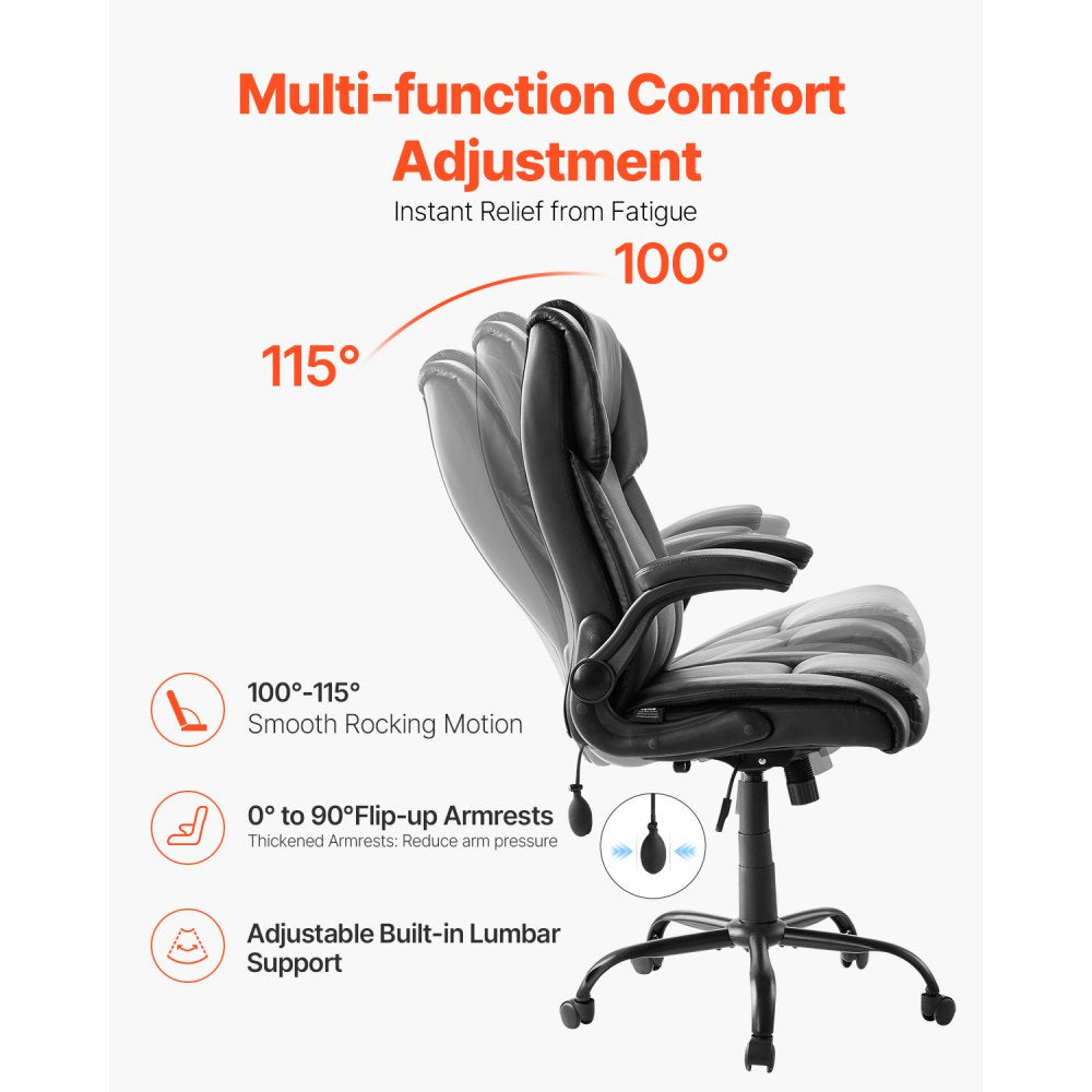 HC-2811-1 - Ergonomic Executive Office Chair with Lumbar Support and 360° Movement