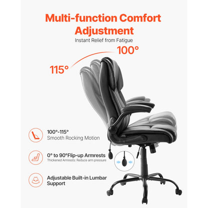 HC-2811-1 - Ergonomic Executive Office Chair with Lumbar Support and 360° Movement