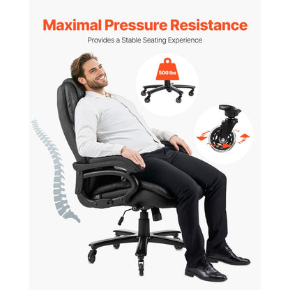 HC-2851 - Durable Office Chair with Lumbar Support, 500lbs Capacity