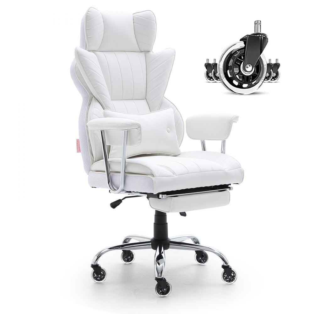 GF-82724H - Comfortable Reclining Office Chair with Footrest, 350 lbs Capacity