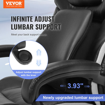 GF-82722H - Durable 400lbs Heavy-Duty Executive Office Chair with Metal Base