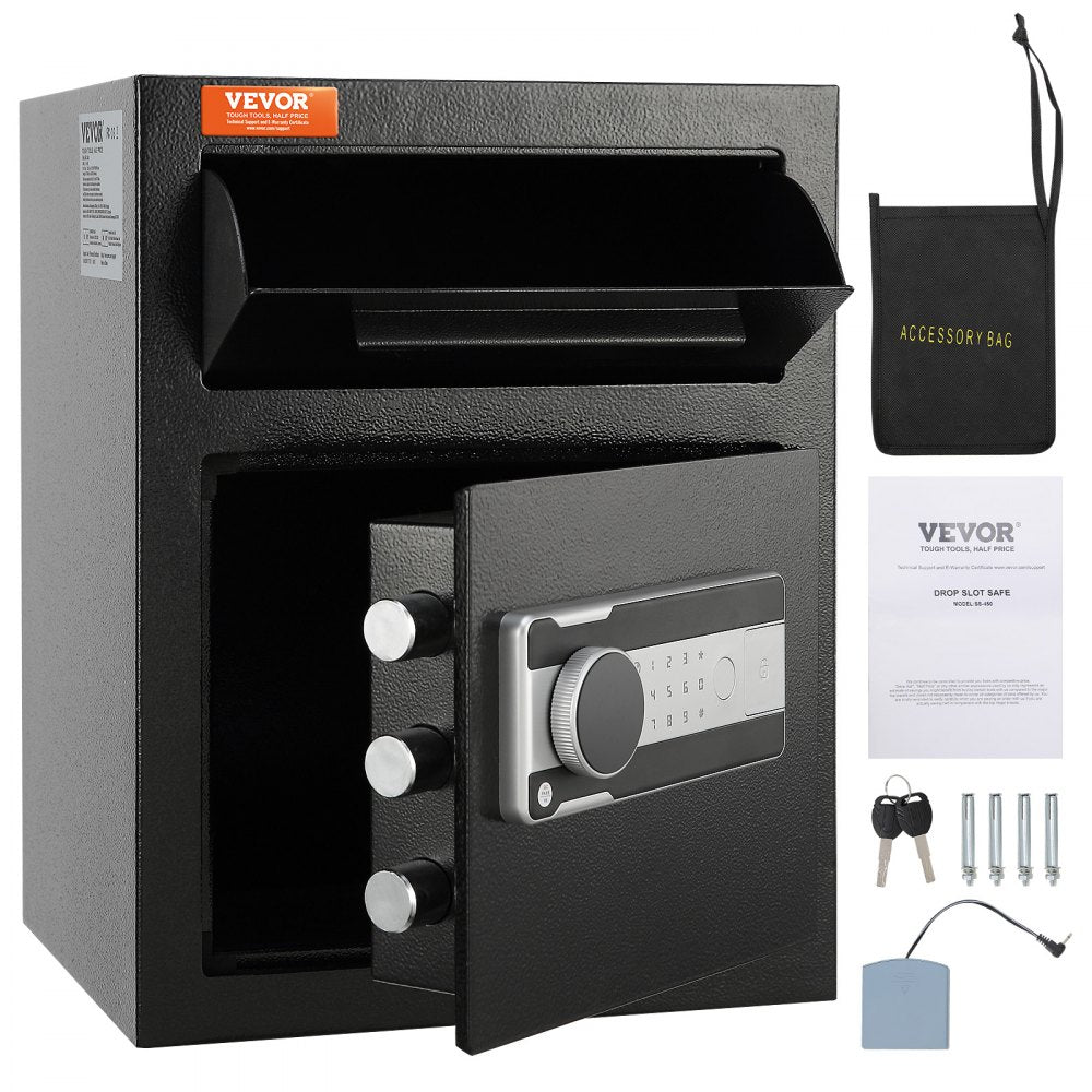 SS-450 - VEVOR 1.7C Steel Depository Safe with Drop Slot and Code Lock