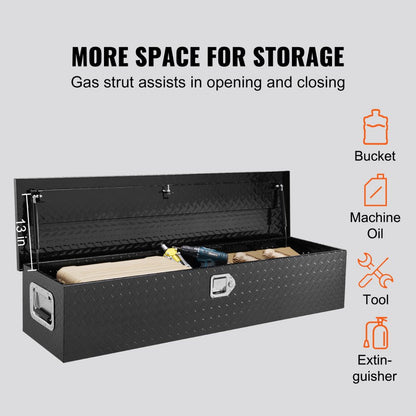 JL-TB19-3 - 48" Heavy-Duty Aluminum Tool Box with Lock and Handles