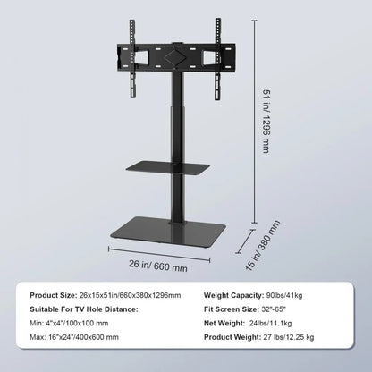 010310402515 - Silent Motorized TV Stand for 32-65 inch TVs