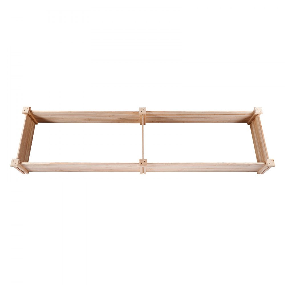 010617935057 - Premium Fir Wooden Raised Garden Bed 94.5x23.6" with Tools