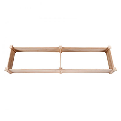 010617935057 - Premium Fir Wooden Raised Garden Bed 94.5x23.6" with Tools