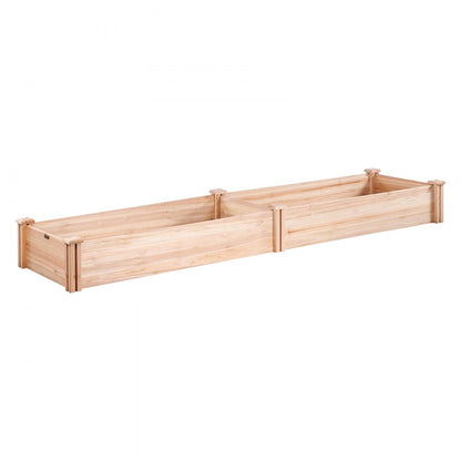 010617935057 - Premium Fir Wooden Raised Garden Bed 94.5x23.6" with Tools