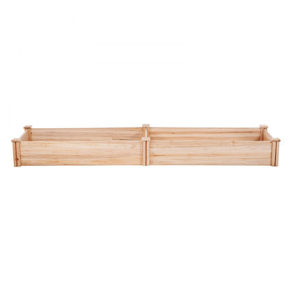 010617935057 - Premium Fir Wooden Raised Garden Bed 94.5x23.6" with Tools