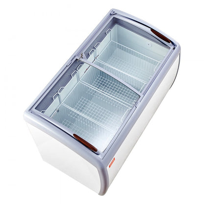 RI-360A - 362L Ice Cream Display Case with LED Lighting & Security Doors