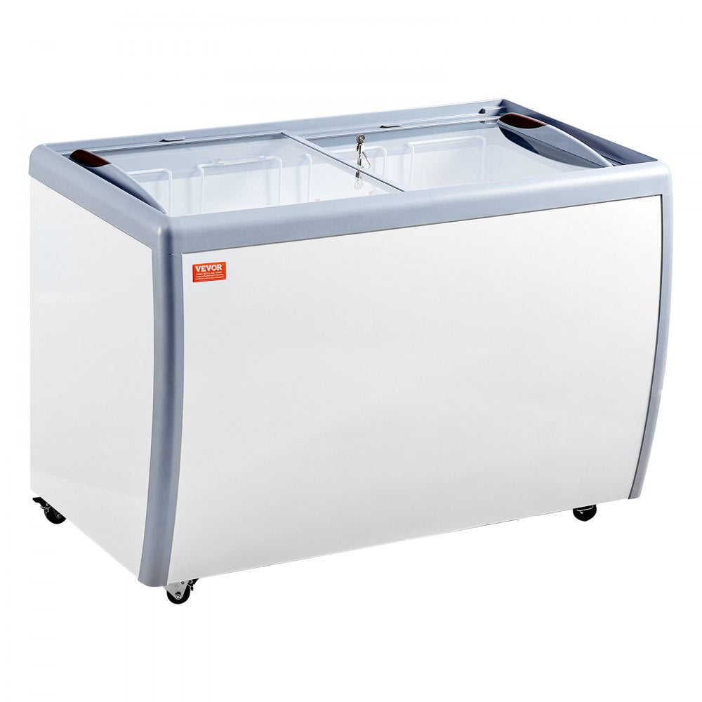 RI-360DC - 370L Ice Cream Display Freezer with LED & Glass Door